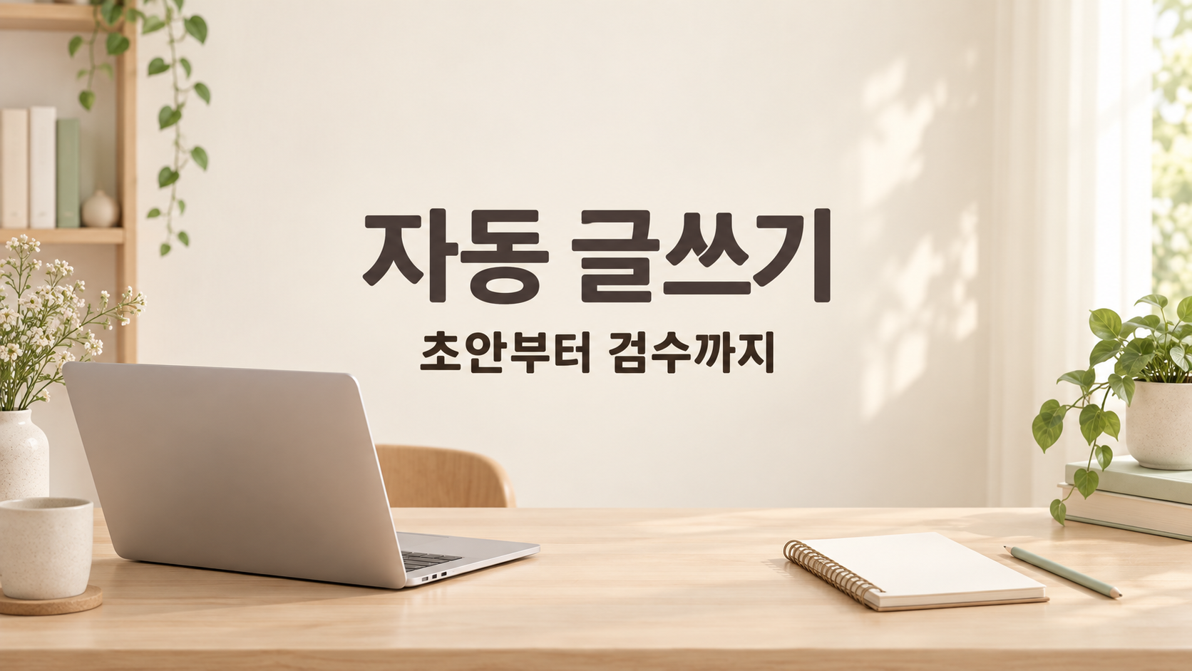 AI 자동 글쓰기: 초안부터 검수까지, 블로그 작성 순서