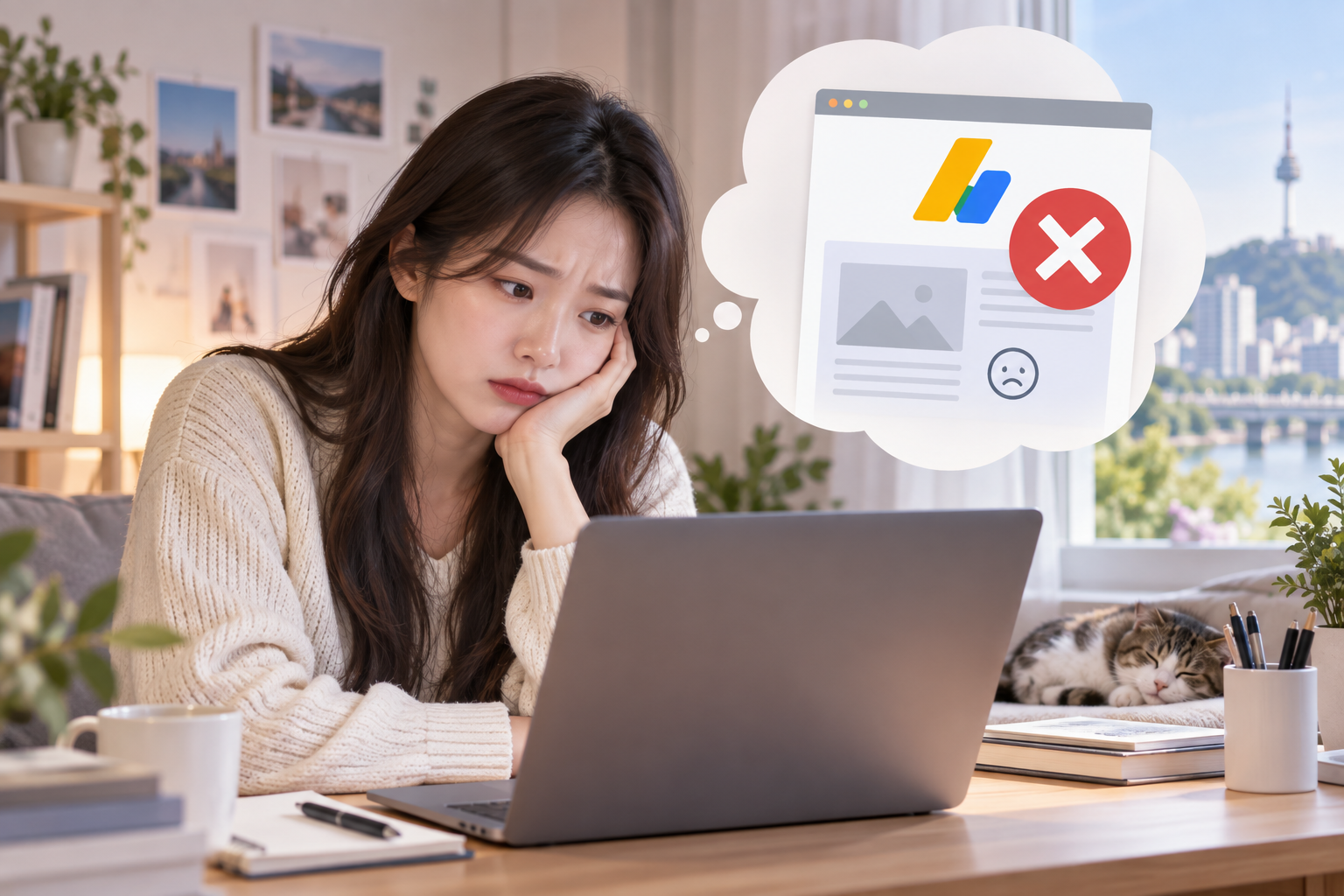 애드센스 승인 거절 '가치가 별로 없는 콘텐츠'가 뜨는 글