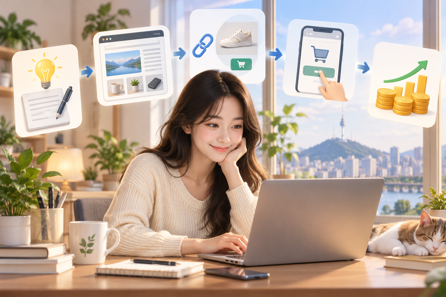 셋업 블로그에 제휴 링크 넣는 순서