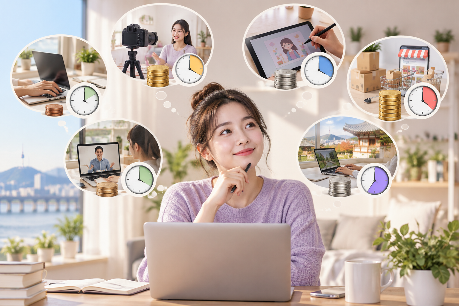 부업 유형별로 드는 돈과 시간은 이만큼 달라요
