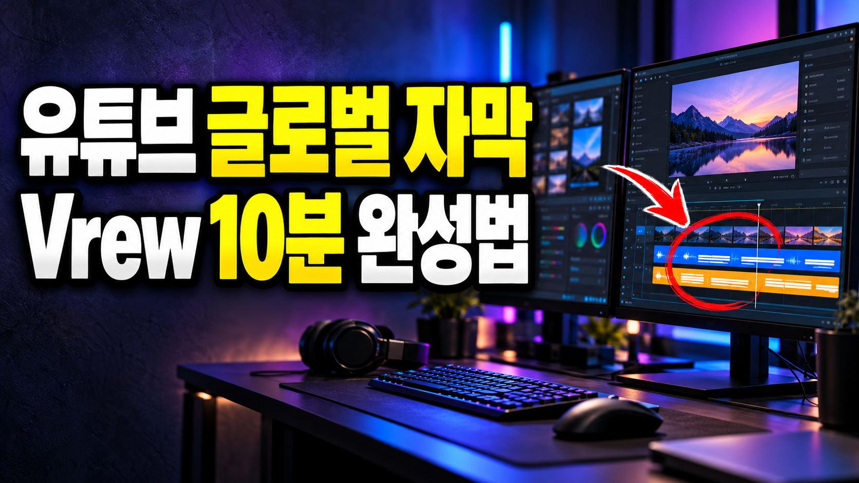 유튜브 글로벌 자막 만들기: Vrew 다국어 번역부터 업로드까지 실무 가이드