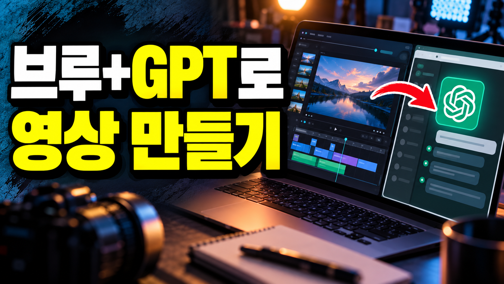 Vrew 유튜브 영상 만들기: GPT 대본부터 자막·컷편집·내보내기까지 순서대로