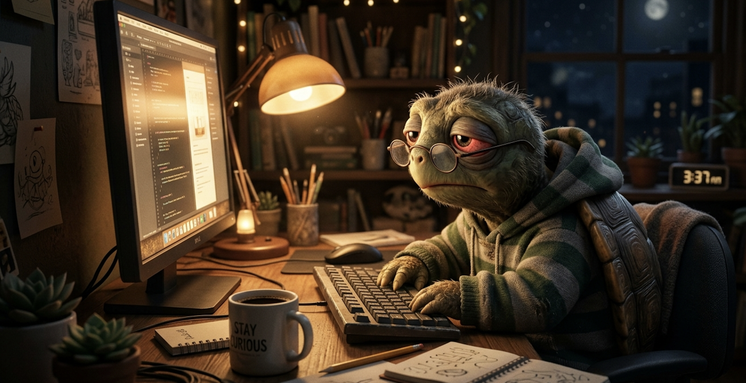 밤새 개발 중인 버프 이미지